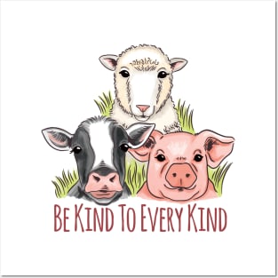 Be Kind To Every Kind - Vegan Team Posters and Art